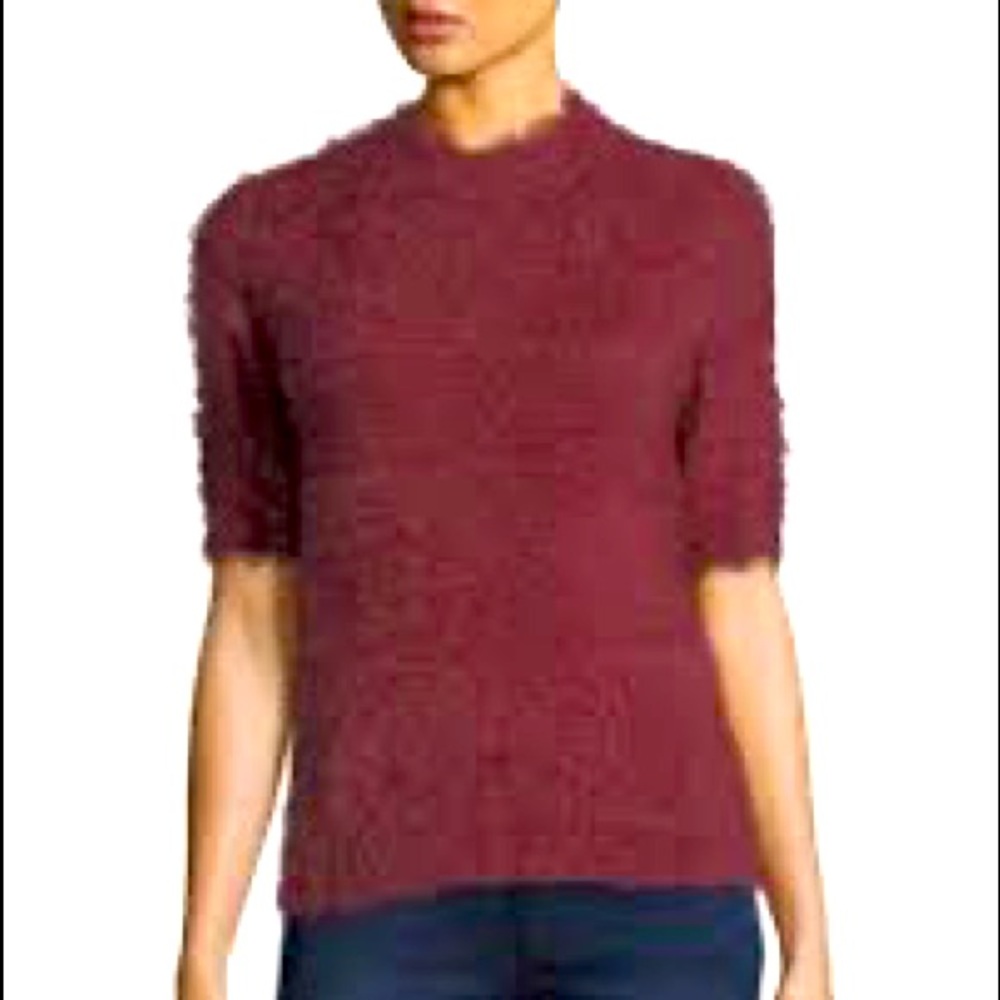 NWT Philosophy fuzzy short sleeve pullover